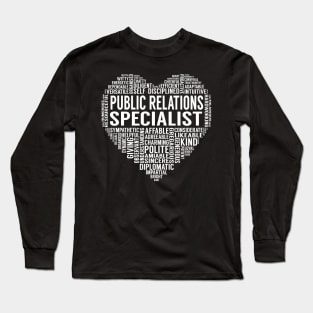 Public Relations Specialist Heart Long Sleeve T-Shirt